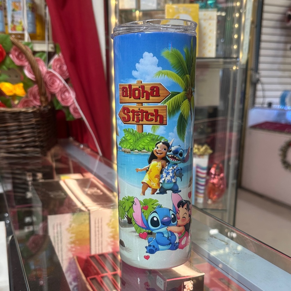 Disney Tropical Stitch Blue Tumbler